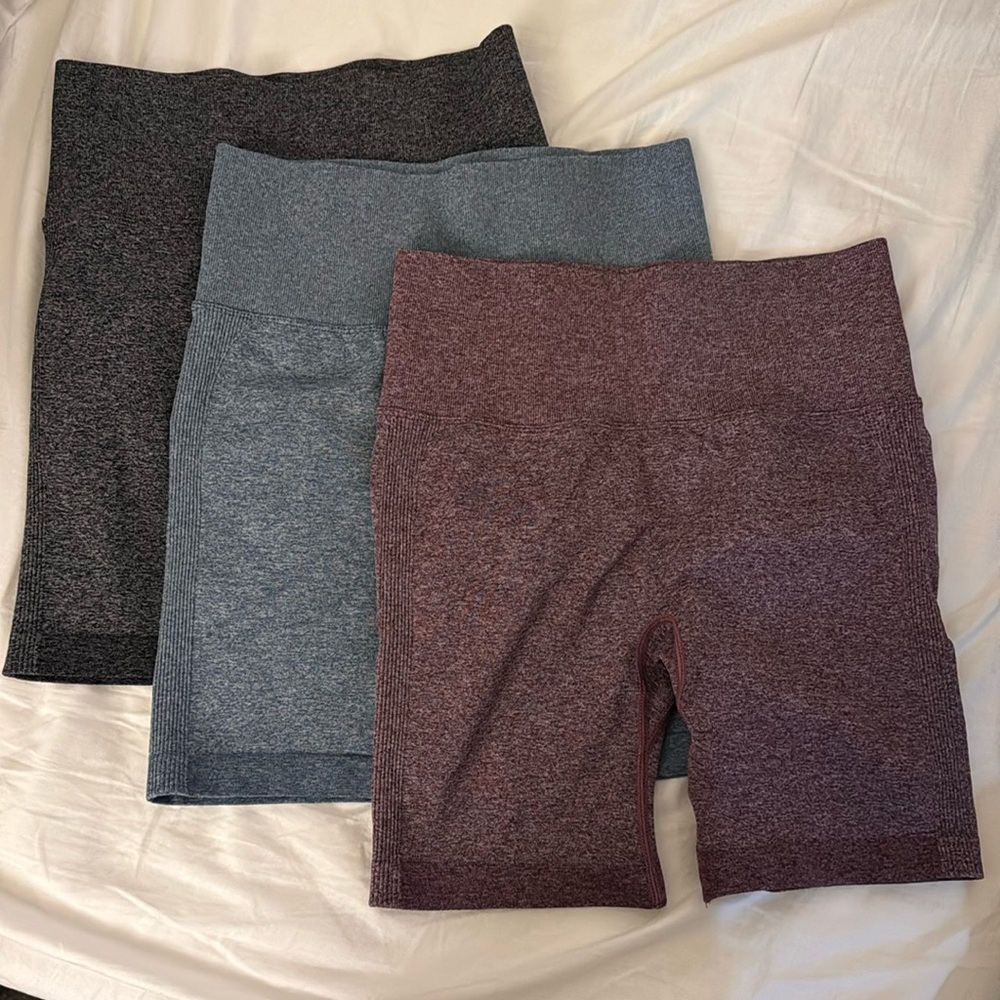3pc bundle of yoga shorts